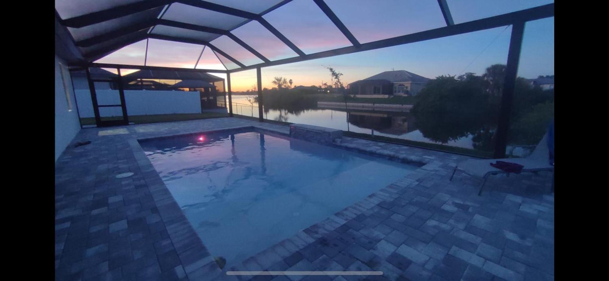Newly Built Villa Ballerina With Heated Pool And Incredible View Into Beautiful Arrowheadcanal Cape Coral Zewnętrze zdjęcie